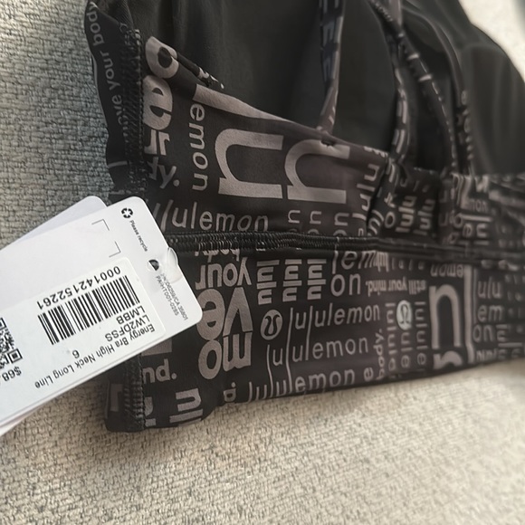 SOLD! NWT Lululemon High Neck Long Line Energy Bra - Picture 6 of 11